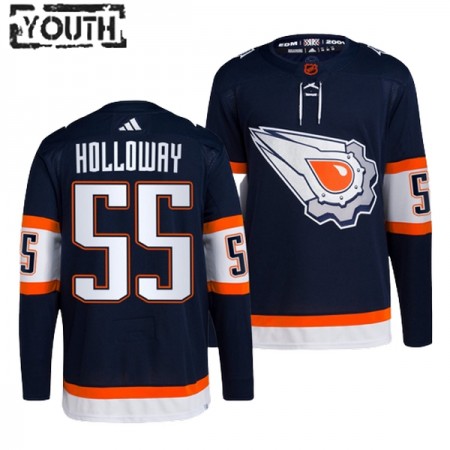 Edmonton Oilers tröja Dylan Holloway 55 Adidas 2022-23 Navy Reverse Retro 2.0 Authentic - NHL Tröjor Barn Edmonton Oilers tröja Dylan Holloway 55 Adidas 2022-23 Navy Reverse Retro 2.0 Authentic - NHL Tröjor Barn